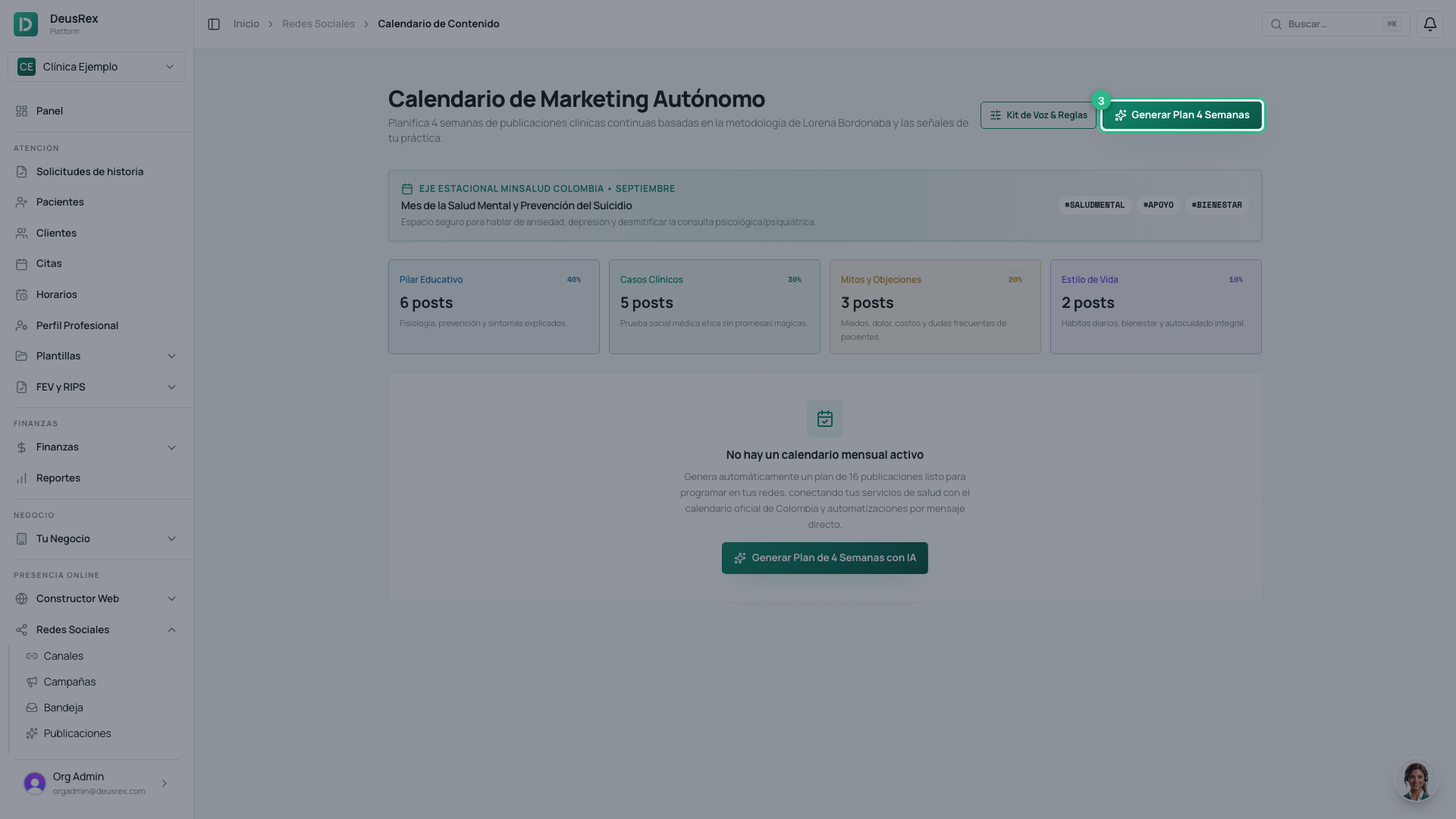 Generar Plan 4 Semanas