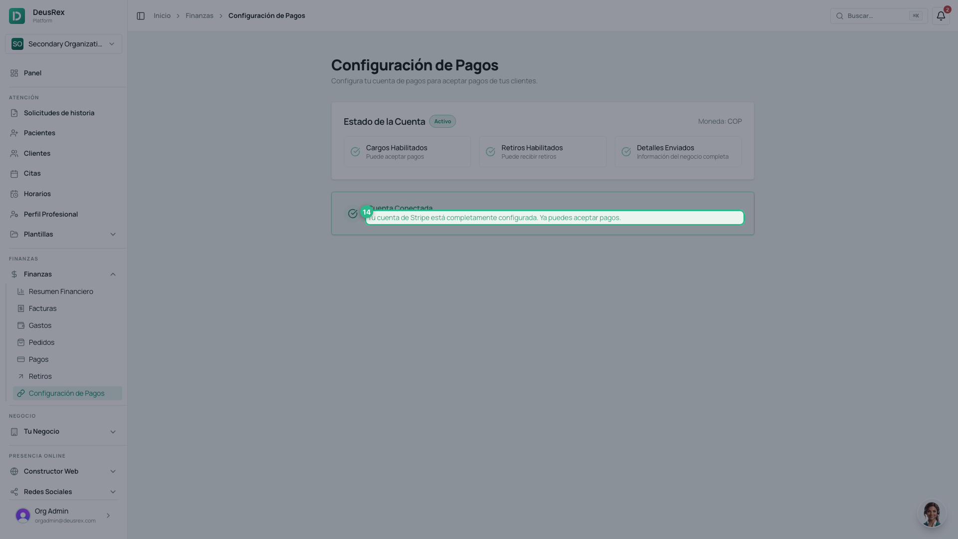 Conta conectada