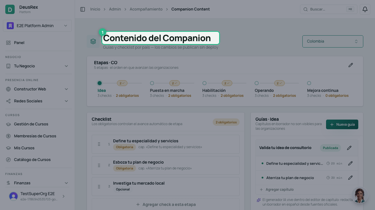 Contenido del Companion