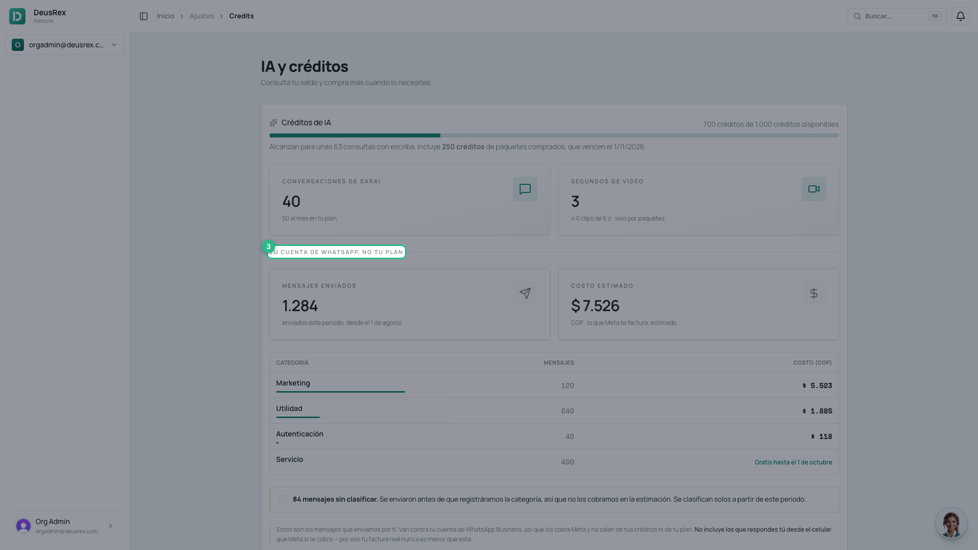 La línea que separa los mensajes de WhatsApp de tu plan